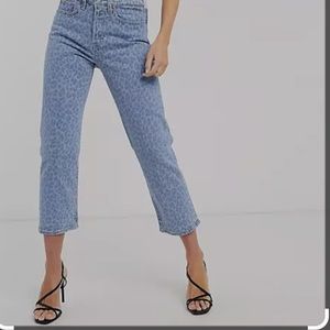 Levi's Blue Leopard Print Women's Jeans